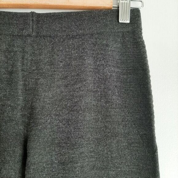 MOTH / Anthropologie Wool Blend Fine Knit Pull-On Comfy Legging Pants Gray Sz XS - Picture 4 of 14